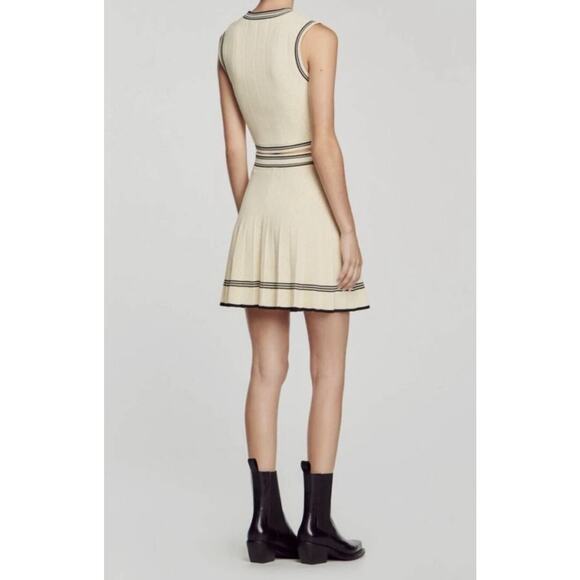 NWT House of Harlow 1960 Nicole Richie Ecru and Black Knit 2 piece casual set - Picture 5 of 11